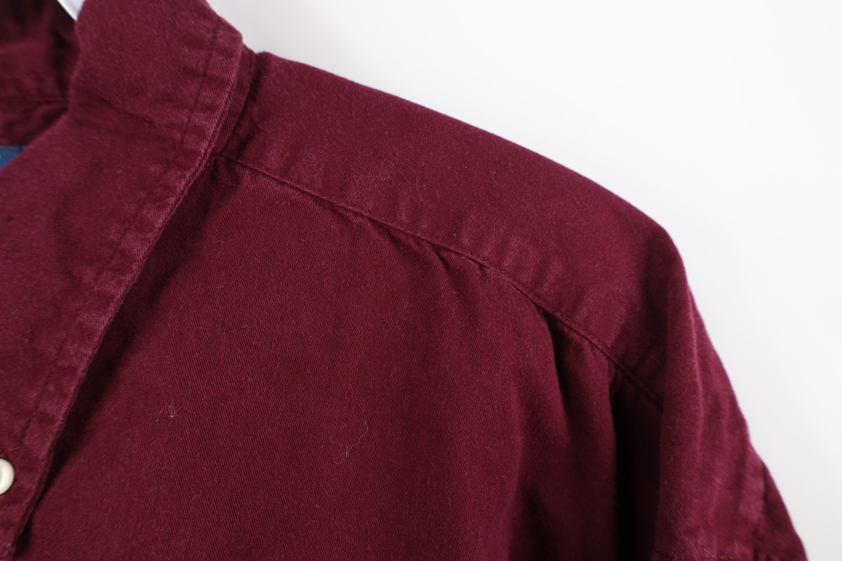 Polo Ralph Lauren Vintage 90s Ralph Lauren Collared Button Down Shirt Burgundy Size US XL / EU 56 / 4 - 6 Thumbnail