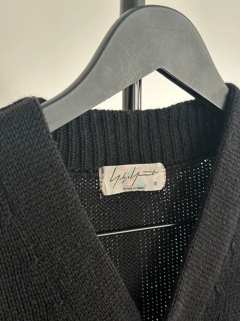Yohji Yamamoto Yohji Yamamoto Yohji Yamamoto Long Wool Cardigan Size US M / EU 48-50 / 2 - 2 Thumbnail