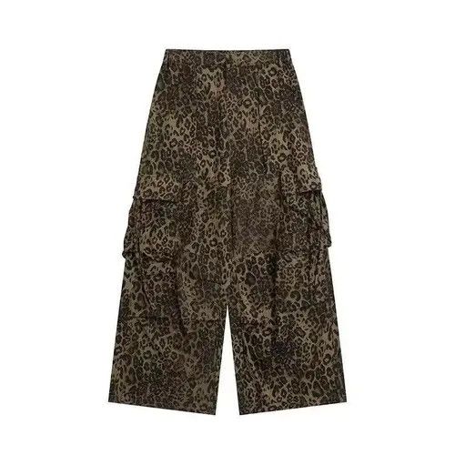 VIBE Leopard Print Loose Pants Size US 30 / EU 46 - 4 Thumbnail