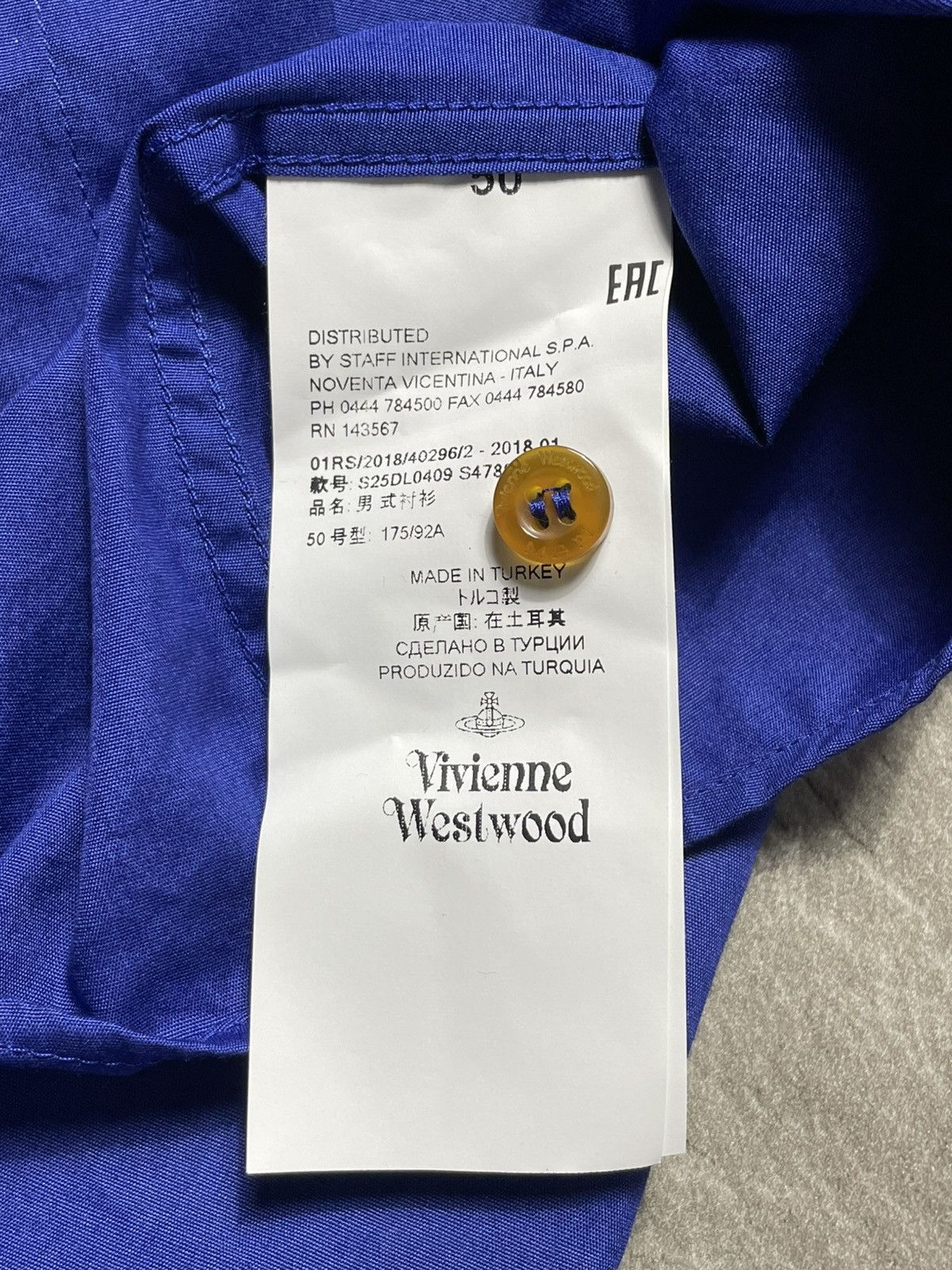 Vivienne Westwood Vivienne Westwood Shirt Buttons Long Sleeve Luxury Size US M / EU 48-50 / 2 - 7 Thumbnail