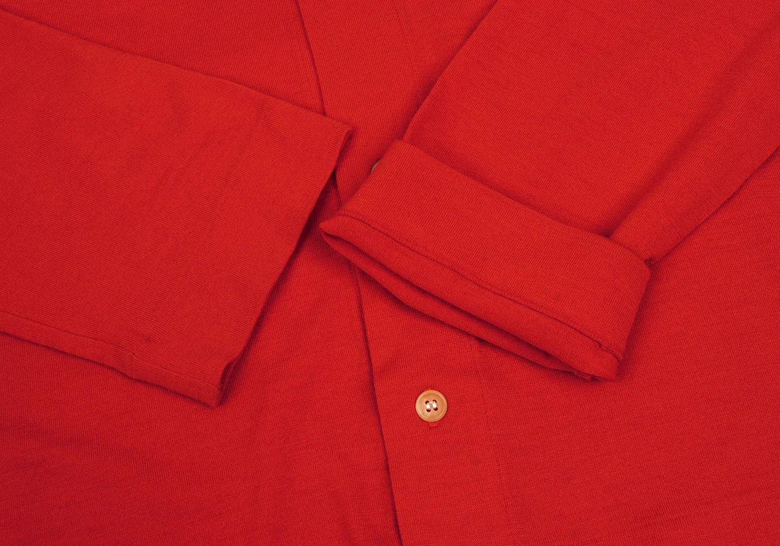 Yohji Yamamoto Yohji Yamamoto Wool Knit Shirt Red 3 Size US L / EU 52-54 / 3 - 5 Thumbnail