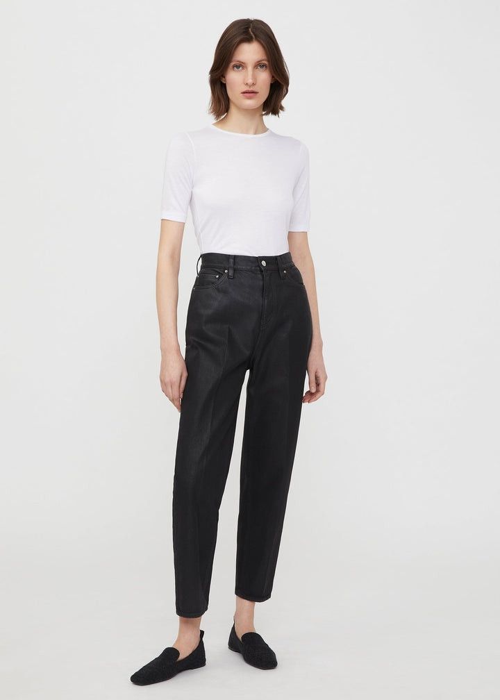 Toteme o1mle0525 Thin Cashmere Modal T-Shirt in Off-White Size L / US 10 / IT 46 - 2 Thumbnail
