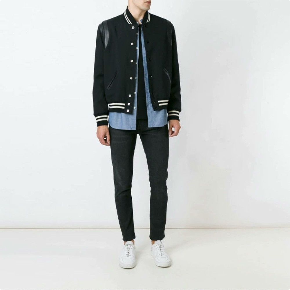 Saint Laurent Paris Saint Laurent SLP Black White Jacket Size US L / EU 52-54 / 3 - 6 Thumbnail