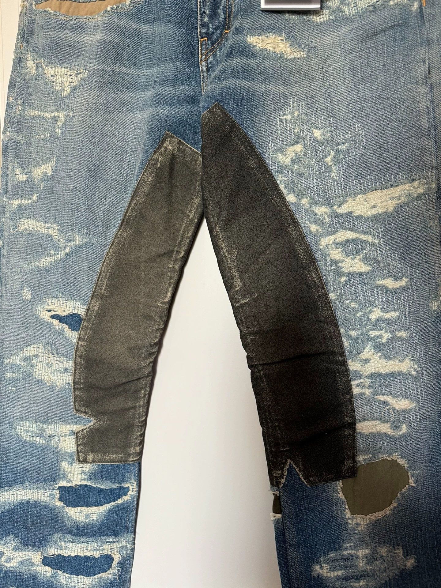 Givenchy Givenchy Boro Destroyed Denim 31 Blue New Size US 31 - 3 Thumbnail