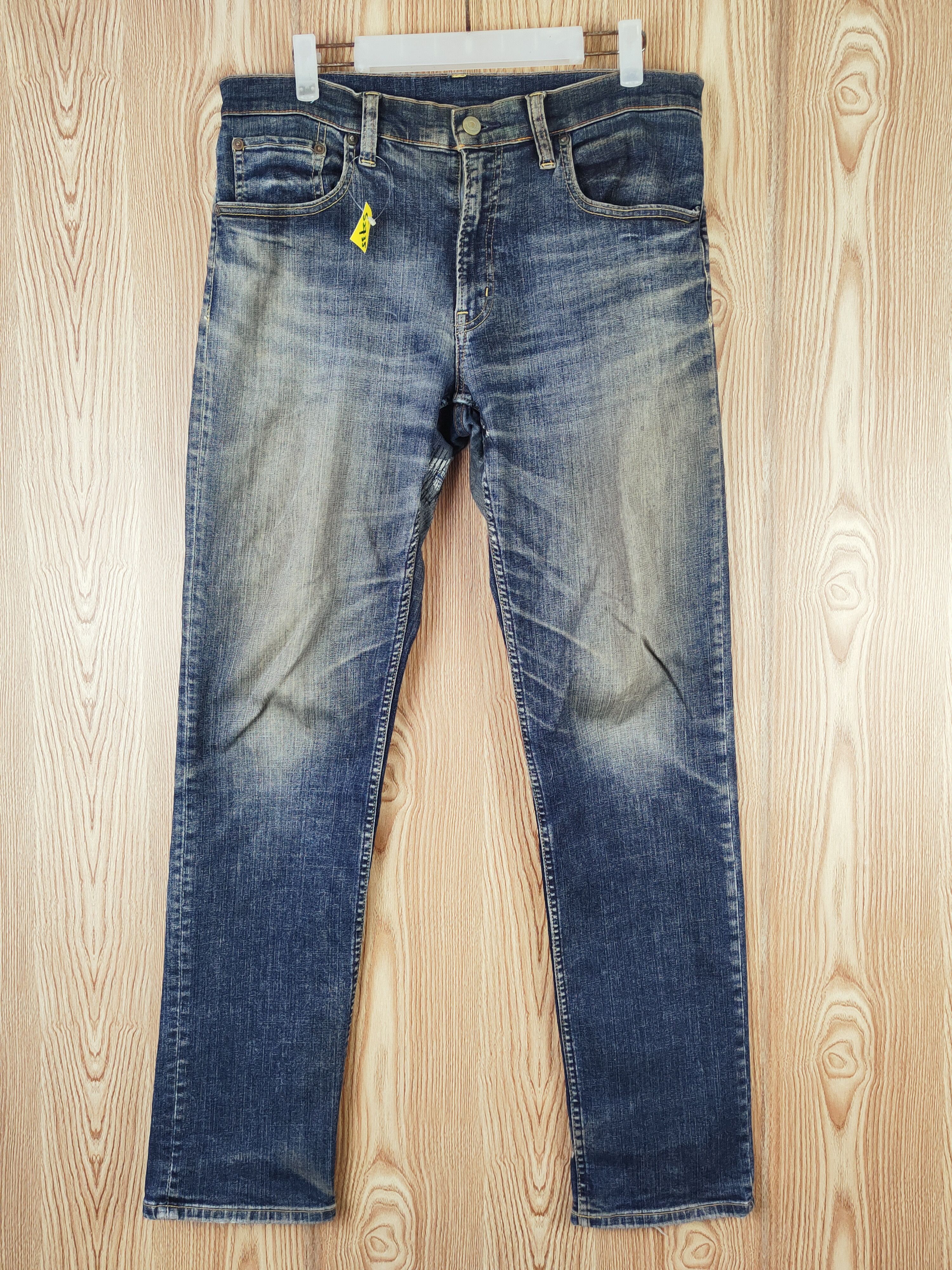 Japanese Brand Japanese Brand Dark Blue Faded Ripped Jeans #S2735 Size US 32 / EU 48 - 1 Thumbnail