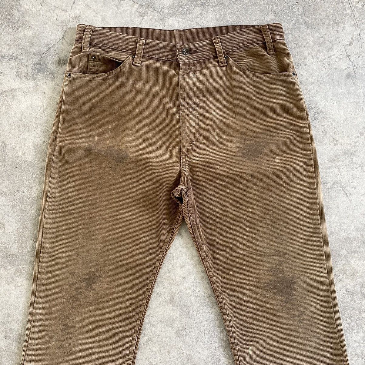 Levi's Vintage 70’s Levis 517 Faded Brown Corduroy Flared Jeans Size US 34 / EU 50 - 3 Thumbnail