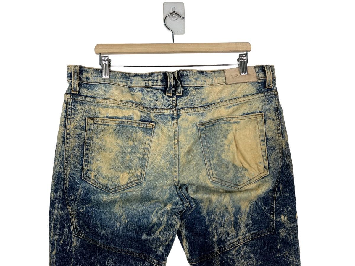 Golden Denim 🔥 GOLDEN DENIM DYED ACID WASH BIKER STRECH SLIM FITS Size US 36 / EU 52 - 8 Thumbnail