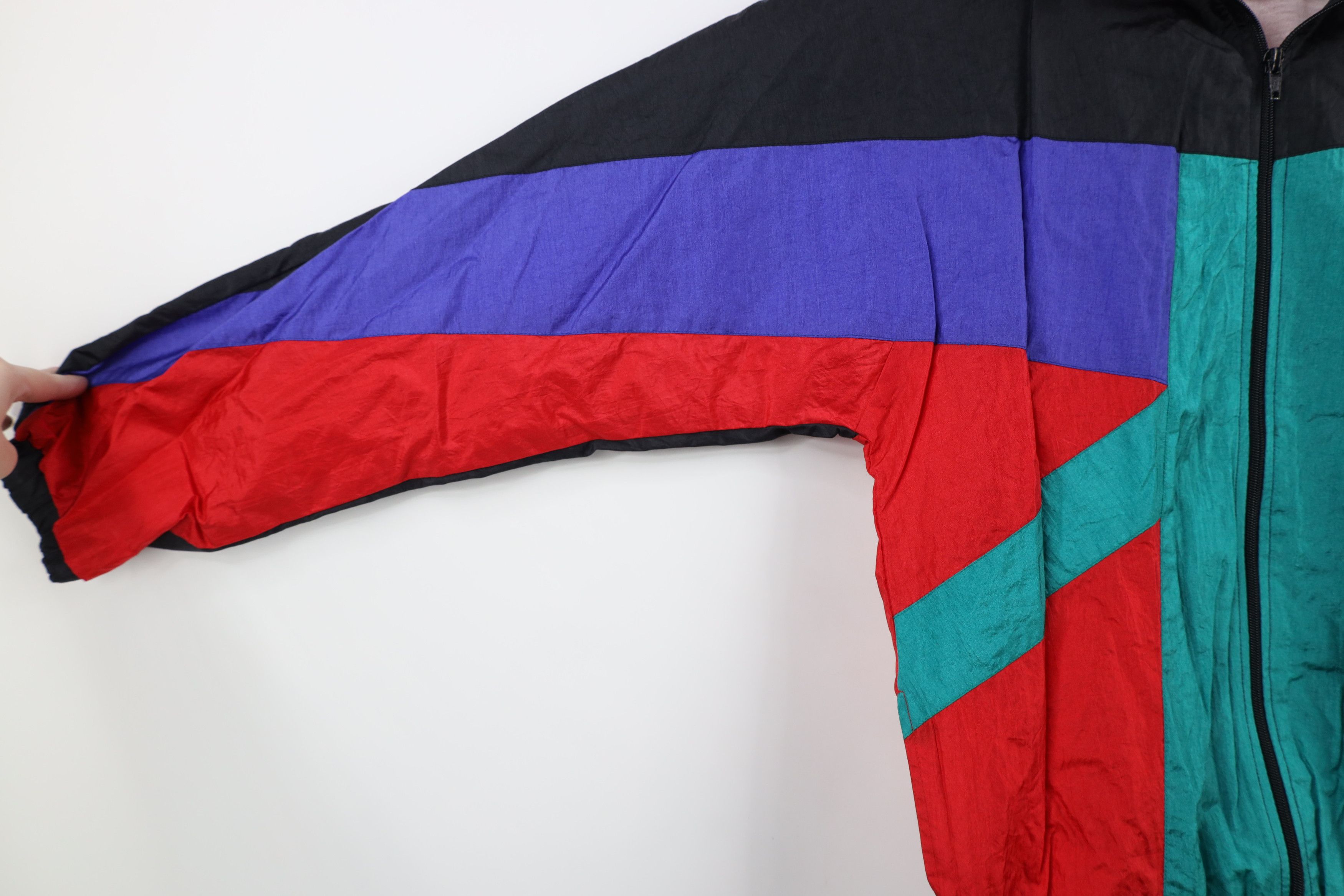 Vintage Vintage 90s Streetwear Lined Full Zip Windbreaker Jacket Size US S / EU 44-46 / 1 - 4 Thumbnail