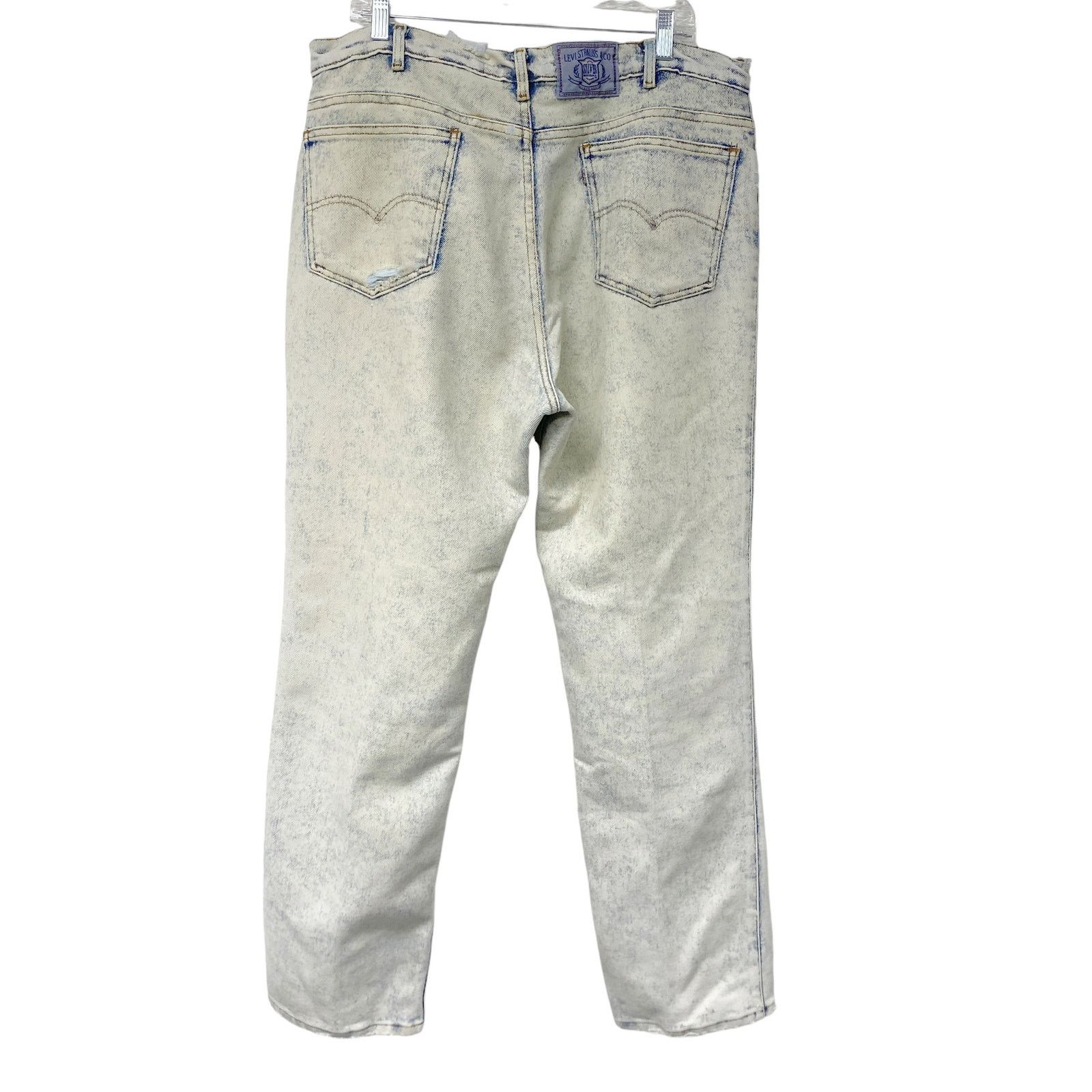 Levi's Vintage Levis Silver Medal Light Acid Wash Distressed Jeans Size 38" / US 16 / IT 52 - 11 Thumbnail