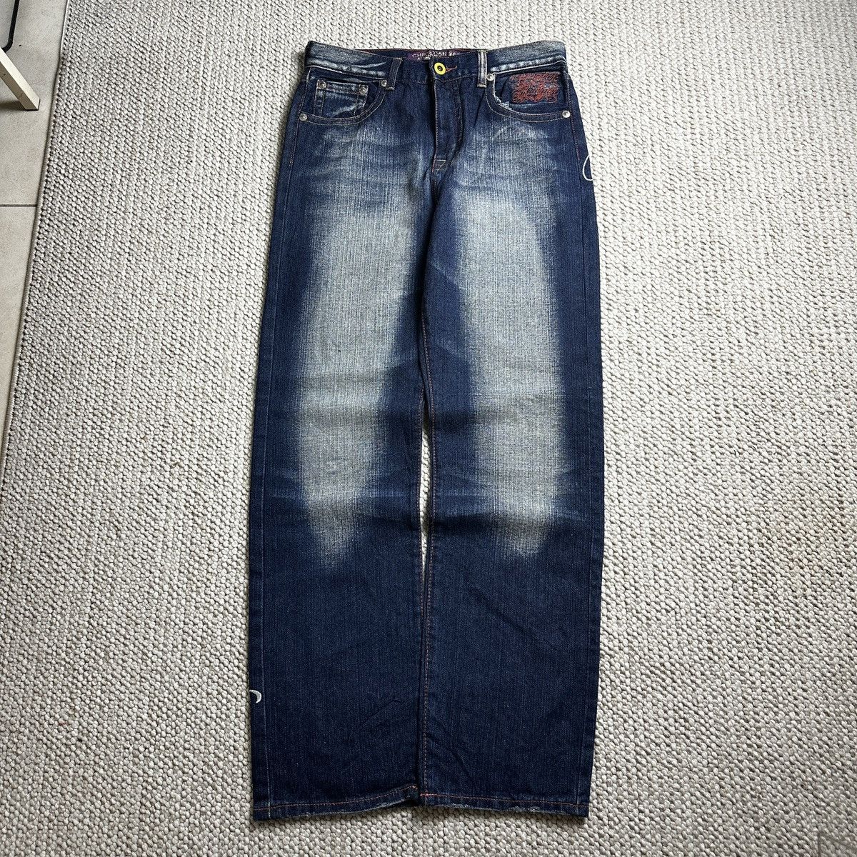 Christian Audigier Rare 00s Christian Audigier Skull Denim Pants Size US 32 / EU 48 - 4 Thumbnail