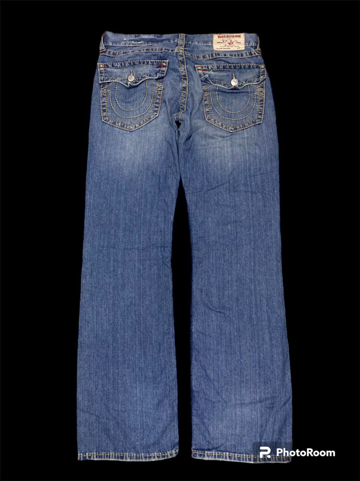 True Religion 🔥RARE🔥TRUE RELIGION RARE DISTRESSED STYLE DENIM PANT Size US 34 / EU 50 - 2 Thumbnail