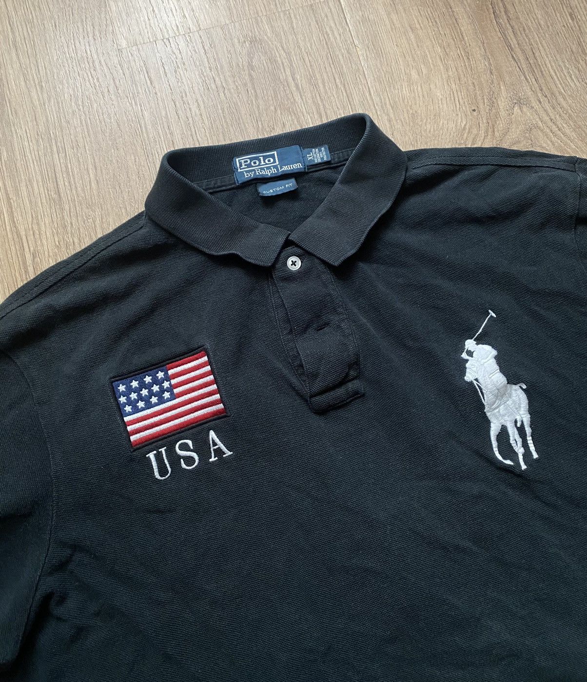 Polo Ralph Lauren × Vintage Vintage Polo rugby Polo Ralph Lauren USA #3 Big Logo USA Size US XL / EU 56 / 4 - 4 Thumbnail