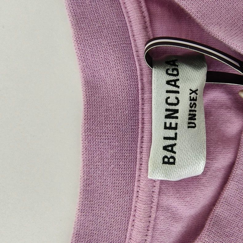 Balenciaga Balenciaga Pink purple round neck short sleeve T-shirt Size US S / EU 44-46 / 1 - 3 Thumbnail