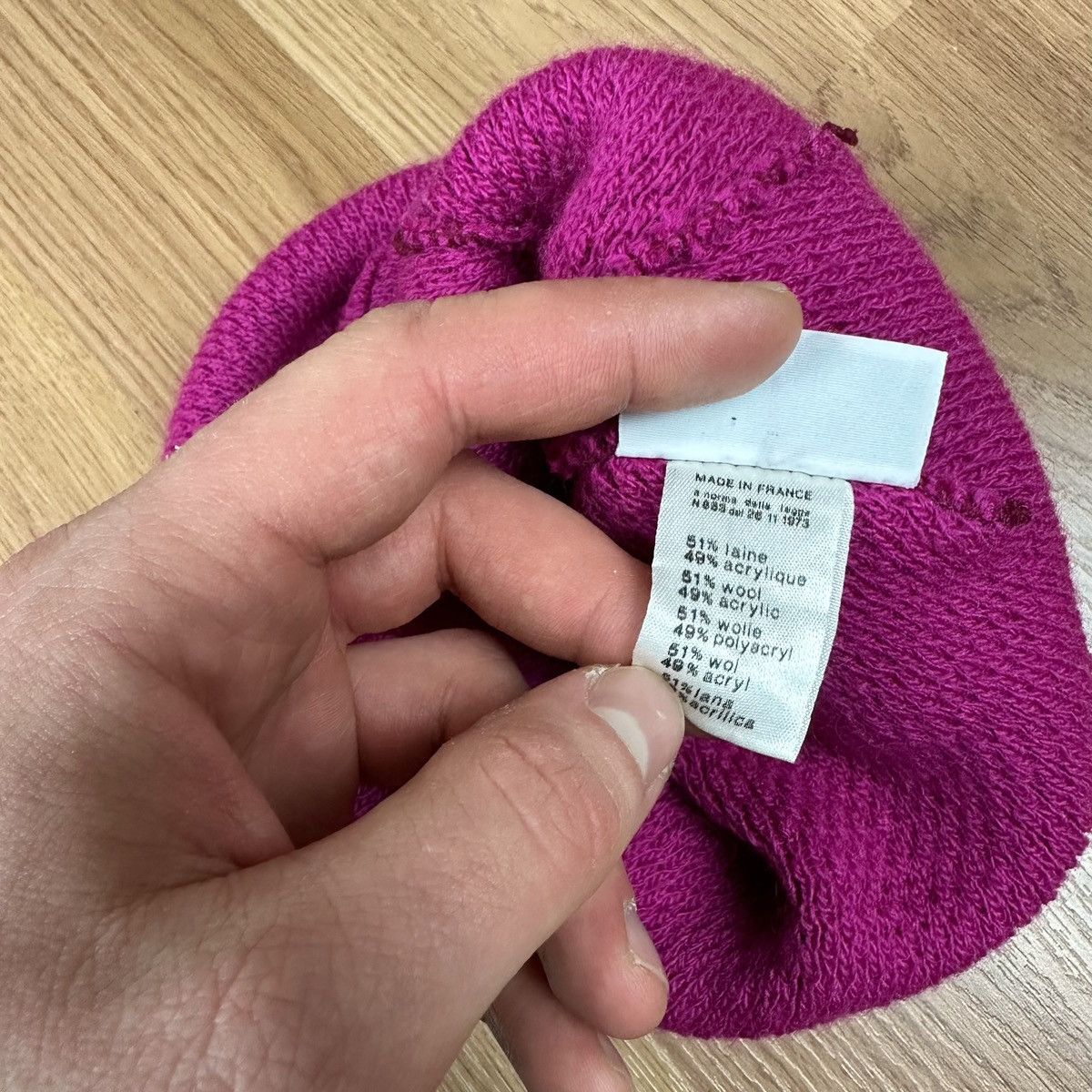 Lacoste Vintage 90s Lacoste Beanie Chemise Archive Rare Wool France Size ONE SIZE - 5 Thumbnail