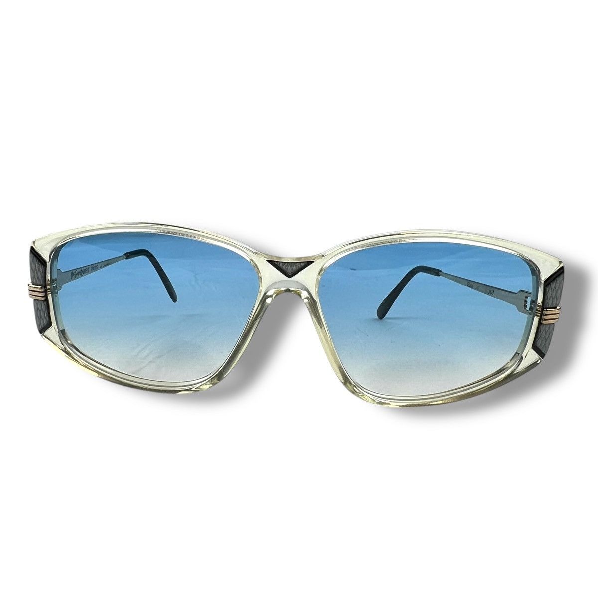 Yves Saint Laurent YVES SAINT LAURENT ERIS 067 SUNGLASSES W/ SKY BLUE LENSES Size ONE SIZE - 3 Thumbnail