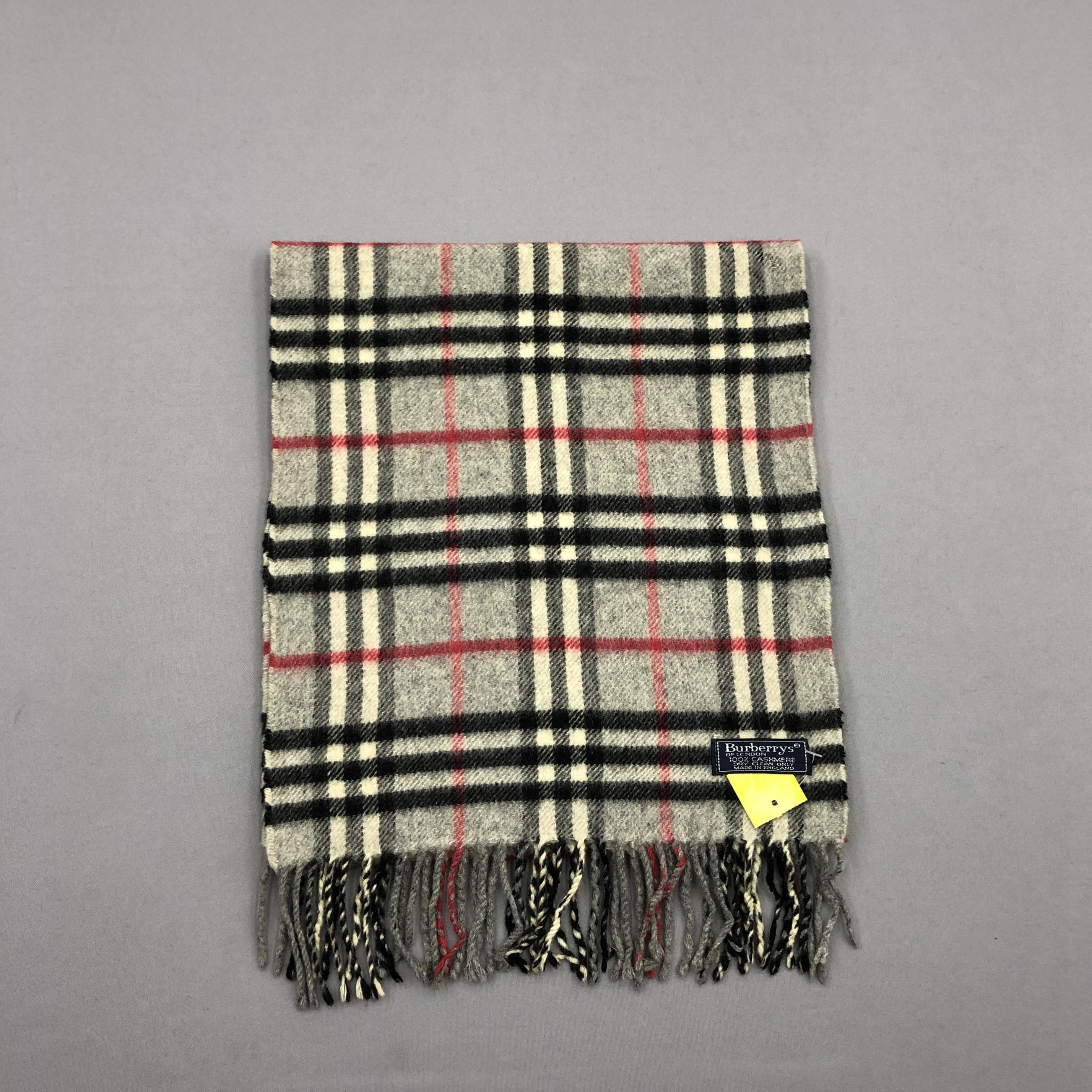 Burberry × Vintage Vintage Burberry Scarf Muffler Wool Cashmere Scarves Size ONE SIZE - 2 Thumbnail