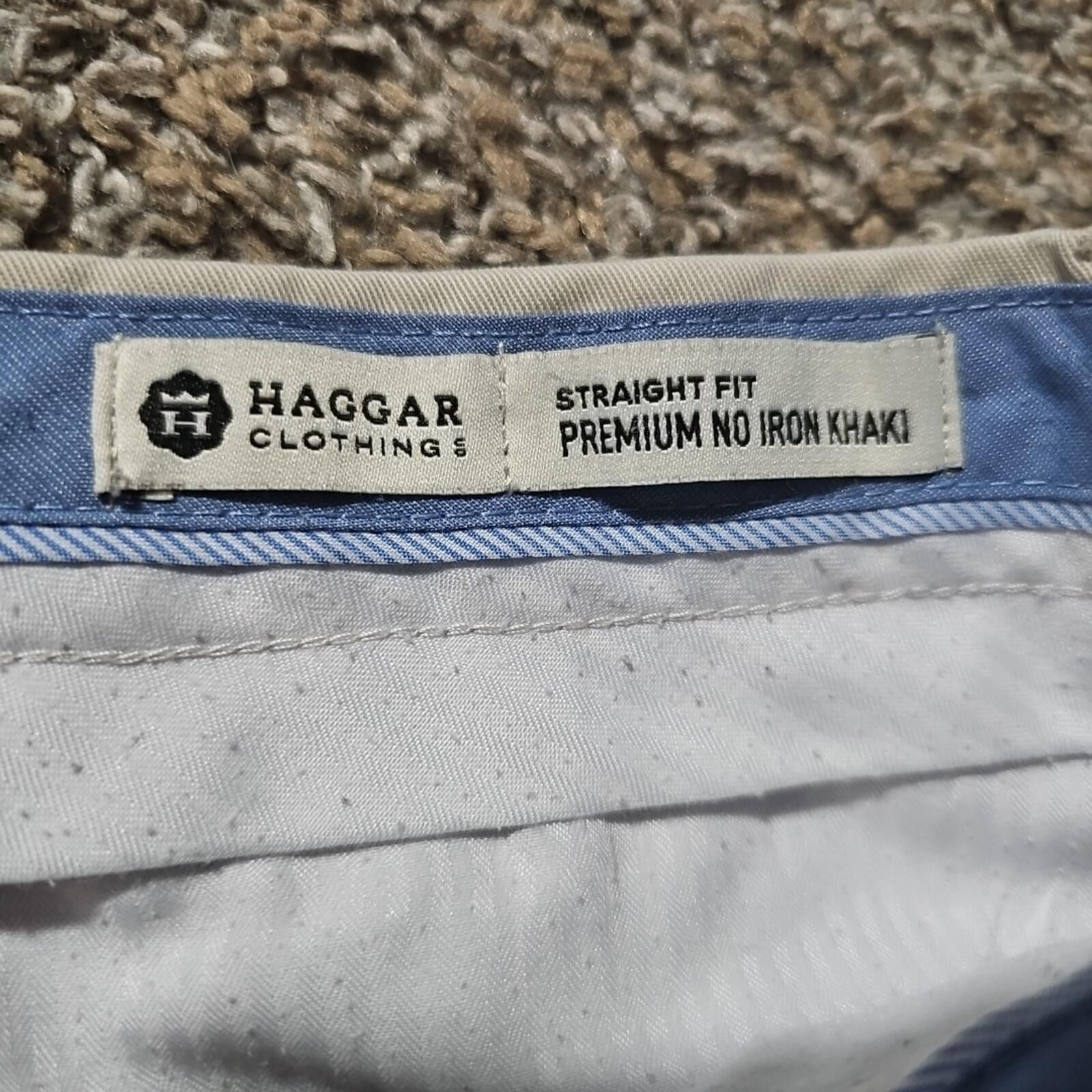 Haggar Haggar Premium Khaki Pants 36x32 Straight Iron Free Classic Size US 36 / EU 52 - 2 Thumbnail