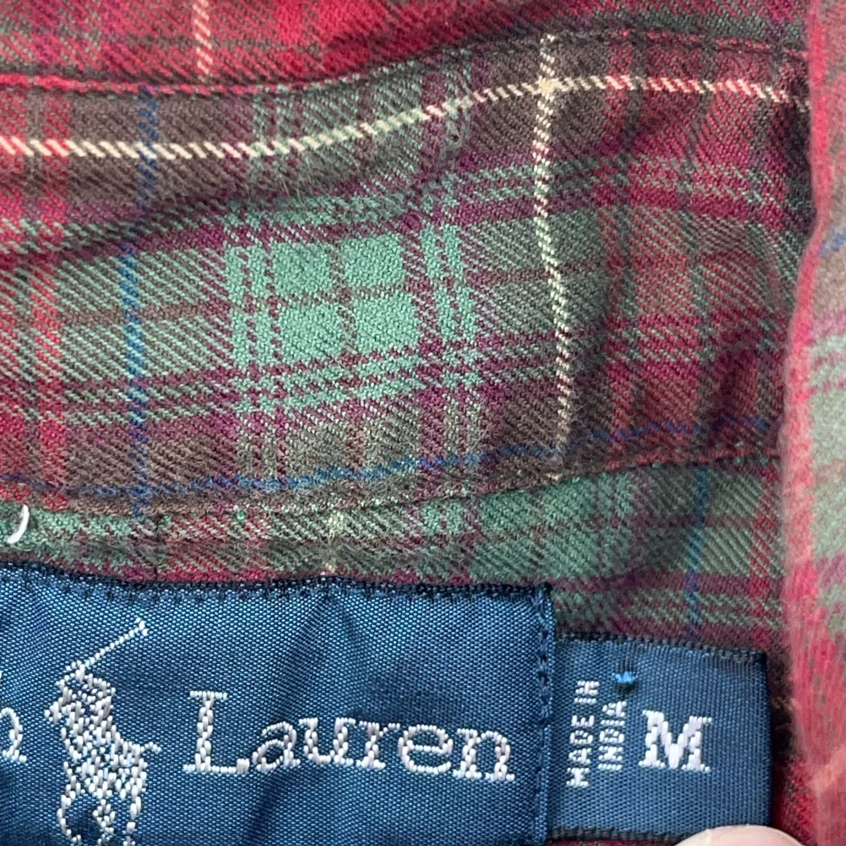 Ralph Lauren Ralph Lauren Shirt Men Medium Red Plaid Button-Up Flannel Cotton Classic Fit Mens Preppy Modern Size US M / EU 48-50 / 2 - 7 Thumbnail