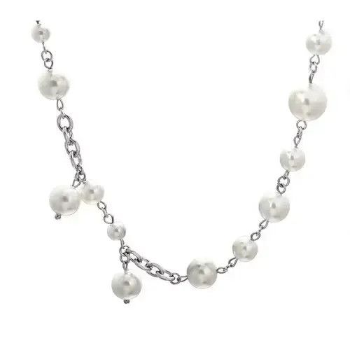 Jewelry Fashion Pearl Stitching Couple Necklace Size ONE SIZE - 2 Thumbnail