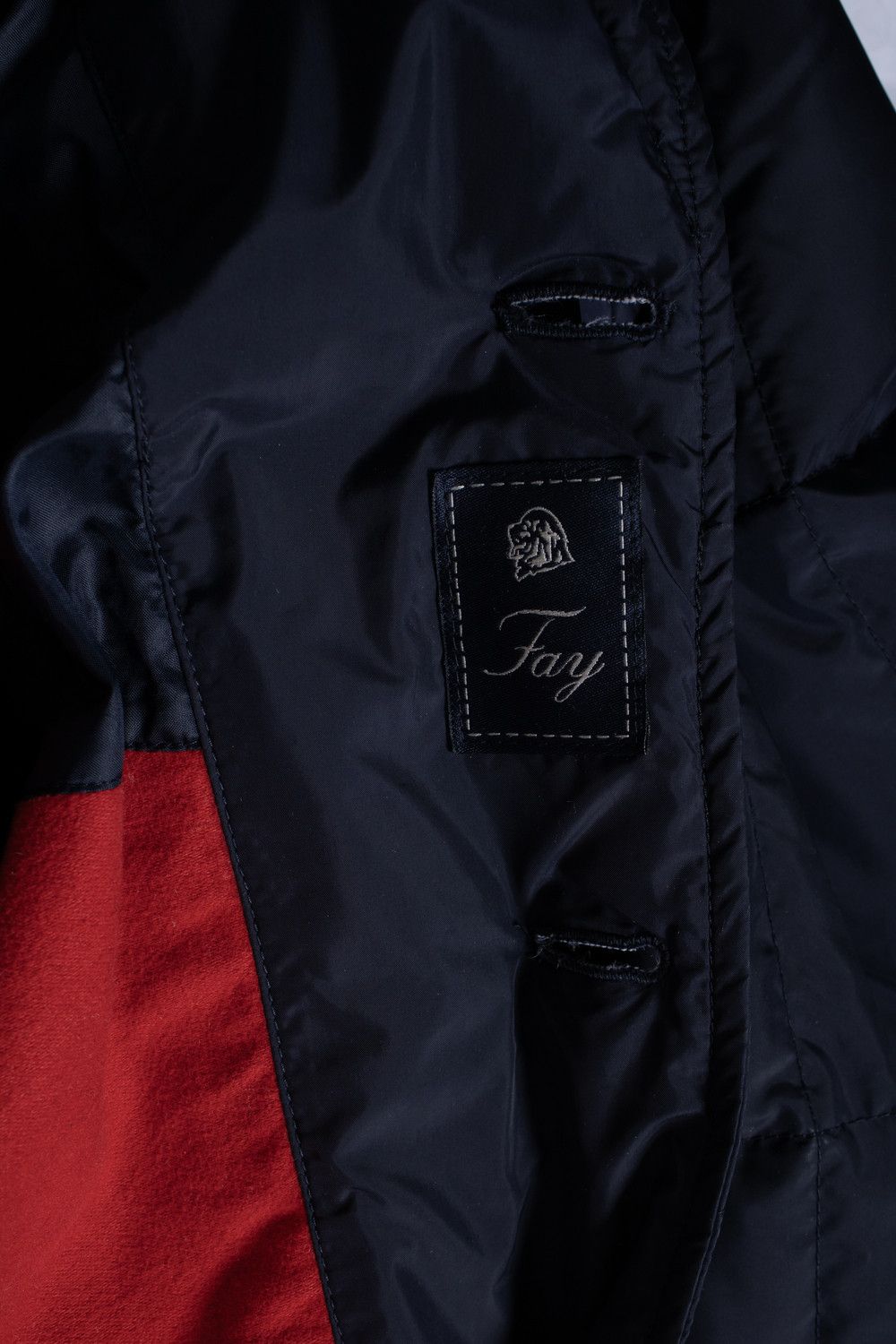 Fay Fay, blue quilted overcoat Size US XL / EU 56 / 4 - 7 Thumbnail