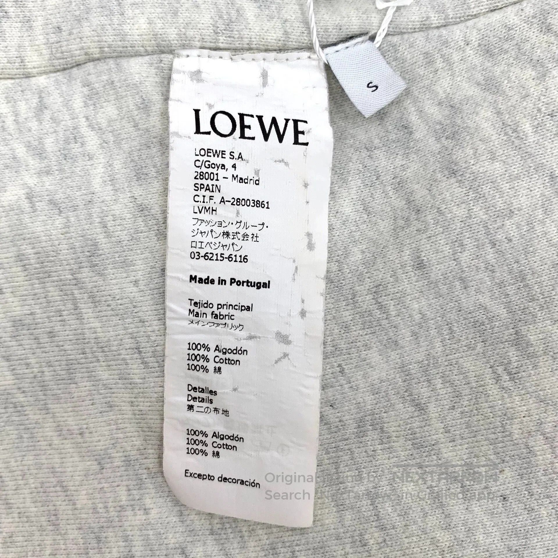 Loewe Loewe Gray Logo Embroidered Sweatshirt. Size US S / EU 44-46 / 1 - 6 Thumbnail