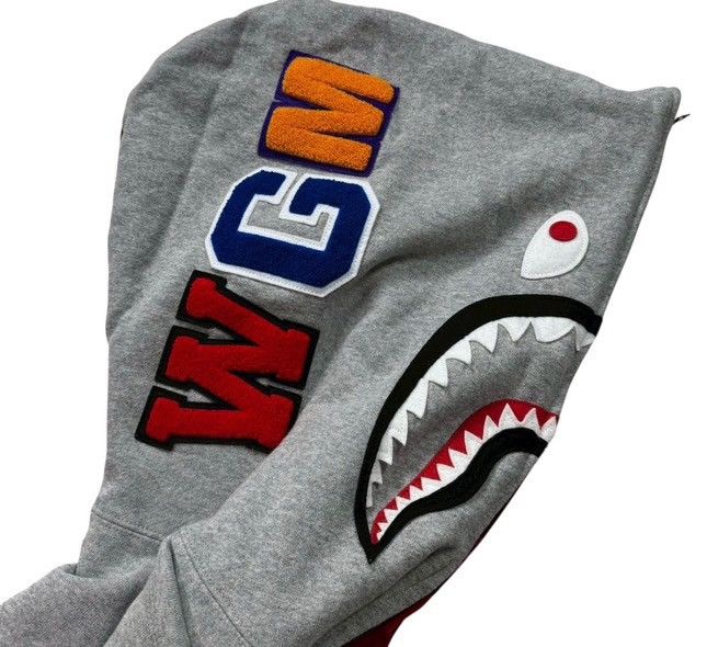 Bape BAPE Shark Full Zip Hoodie gray/red camo Size US XXL / EU 58 / 5 - 4 Thumbnail