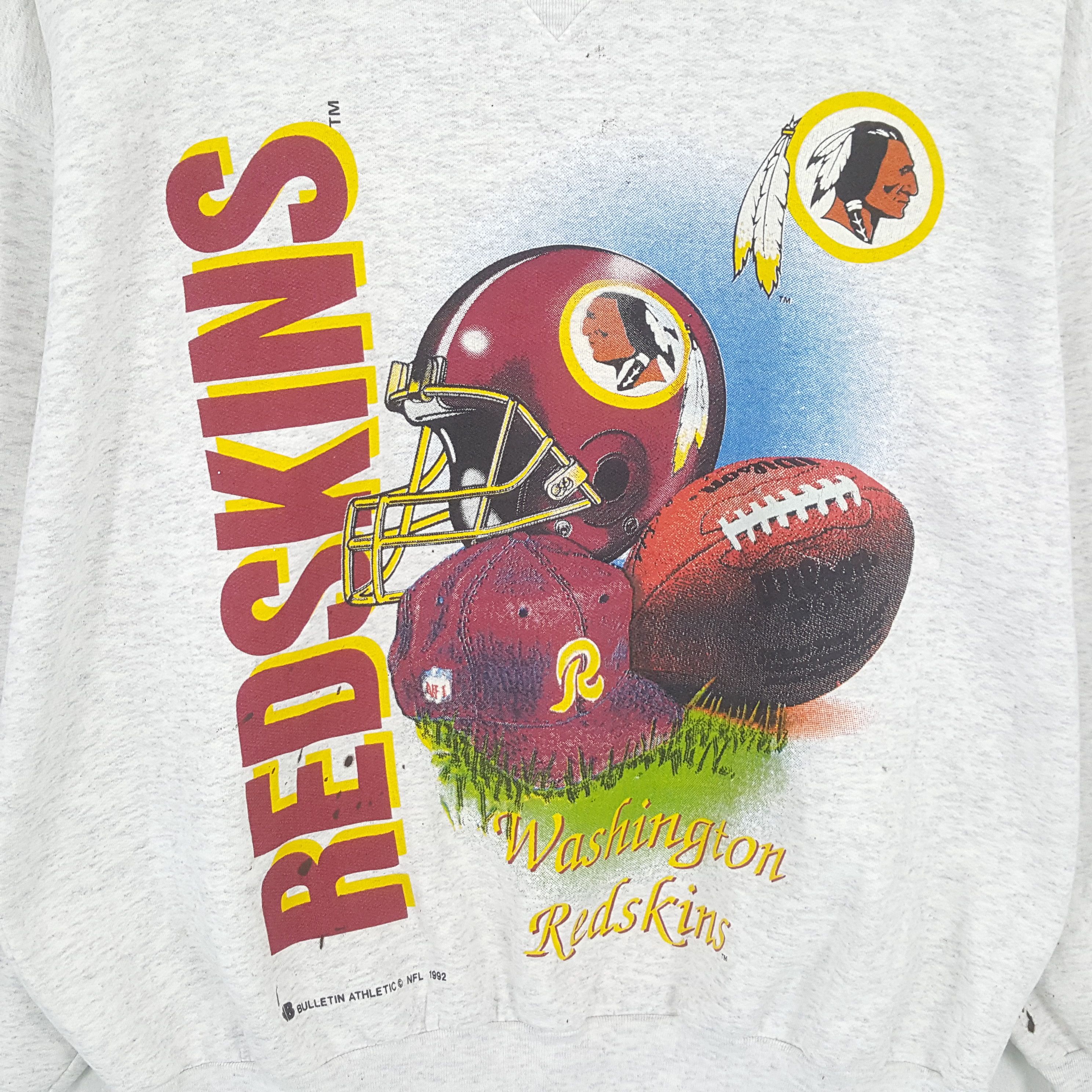 NFL × Vintage WASHINGTON REDSKINS NFL Football Vintage Sweatshirt Size US XL / EU 56 / 4 - 2 Thumbnail