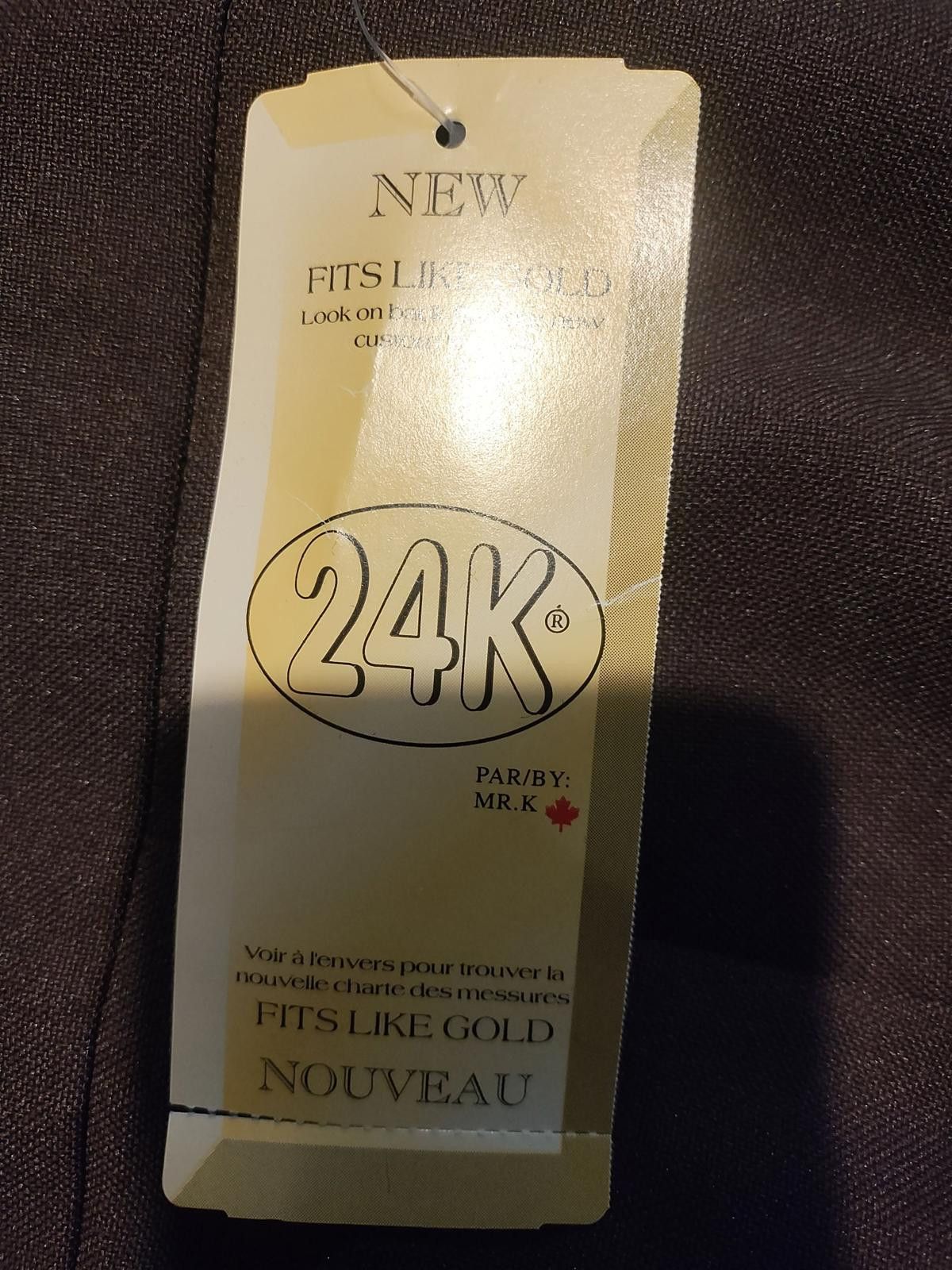 Designer Vintage 24K Brown Two-Piece Skirt (20)and Vest (24W) Set Size 3XL / US 20-22 - 6 Thumbnail