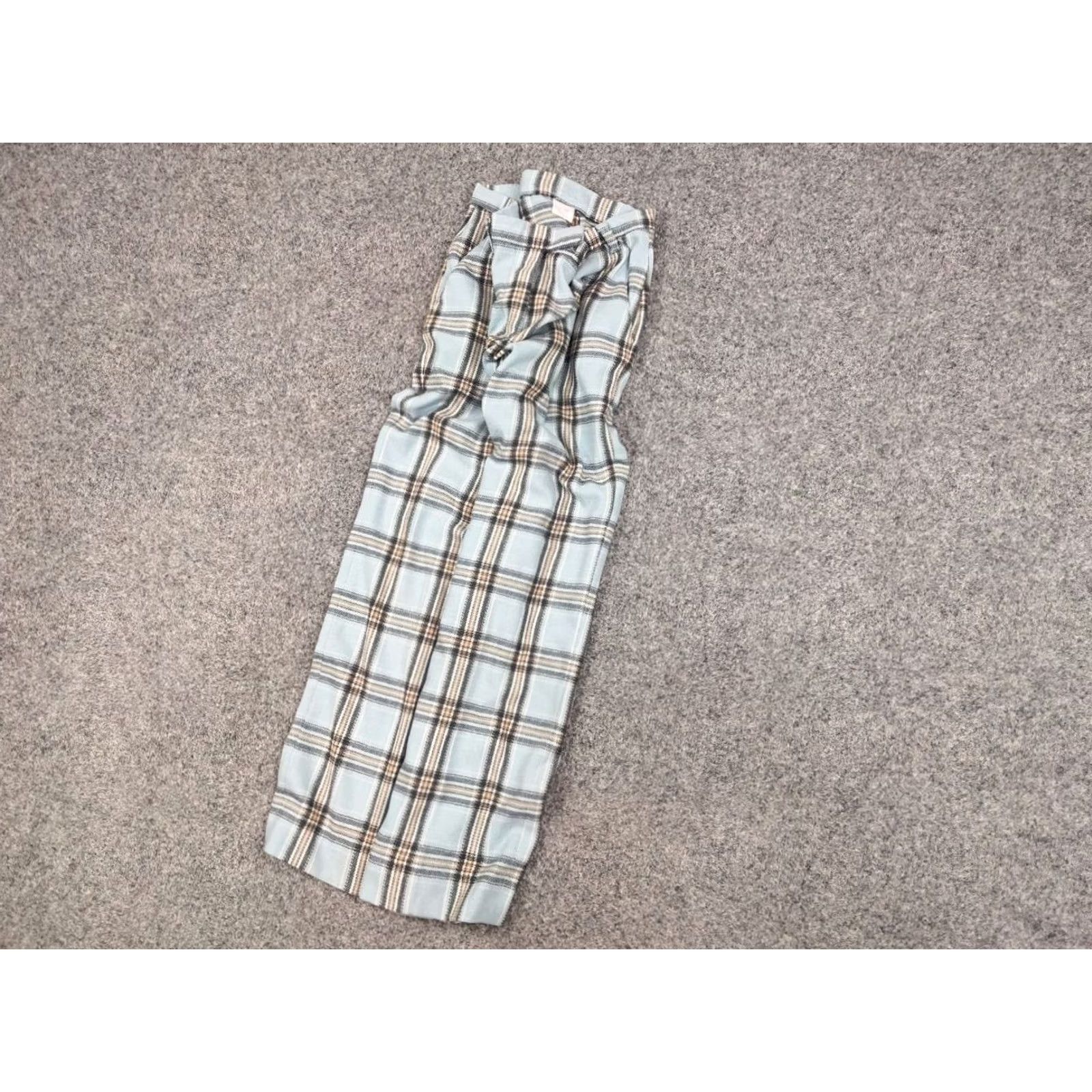 Vintage Vintage Katharine Hamnett Blue Wool Blend Trouser Pants Size 32" / US 10 / IT 46 - 3 Thumbnail