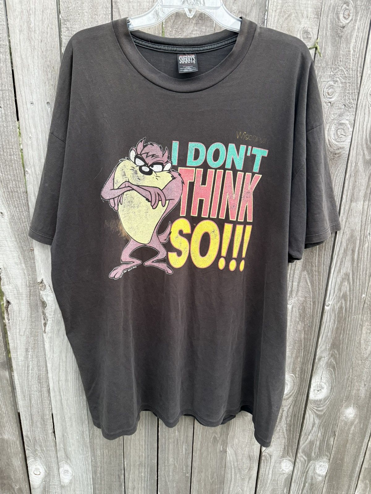 Vintage × Warner Bros Vintage Looney Tunes Taz I Don’t Think So Tshirt Size US XXL / EU 58 / 5 - 1 Thumbnail