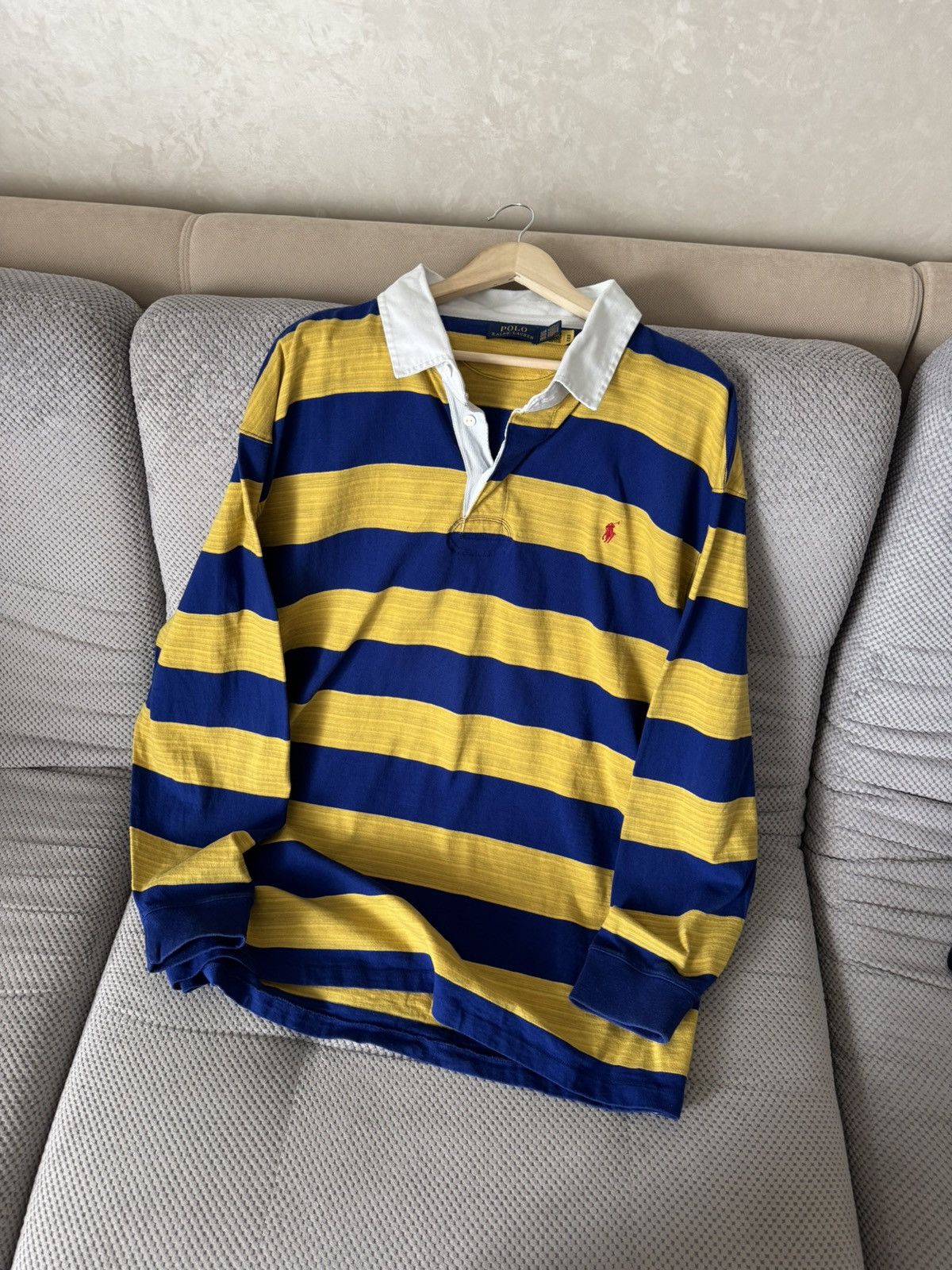 Polo Ralph Lauren Polo Ralph Lauren XXL Oversize Regby Longsleeve Polo Size US XXL / EU 58 / 5 - 9 Thumbnail