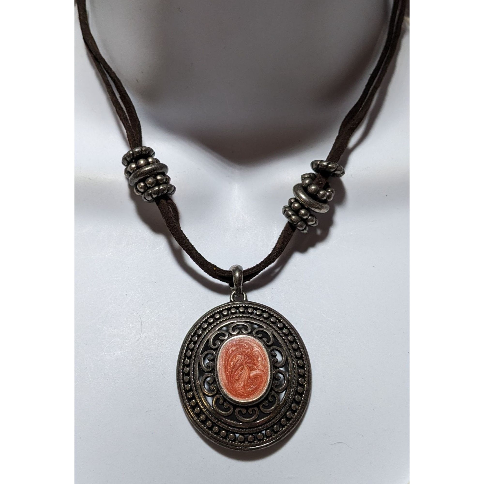 Other Victorian Style Enamel Medallion Necklace Size ONE SIZE - 5 Thumbnail