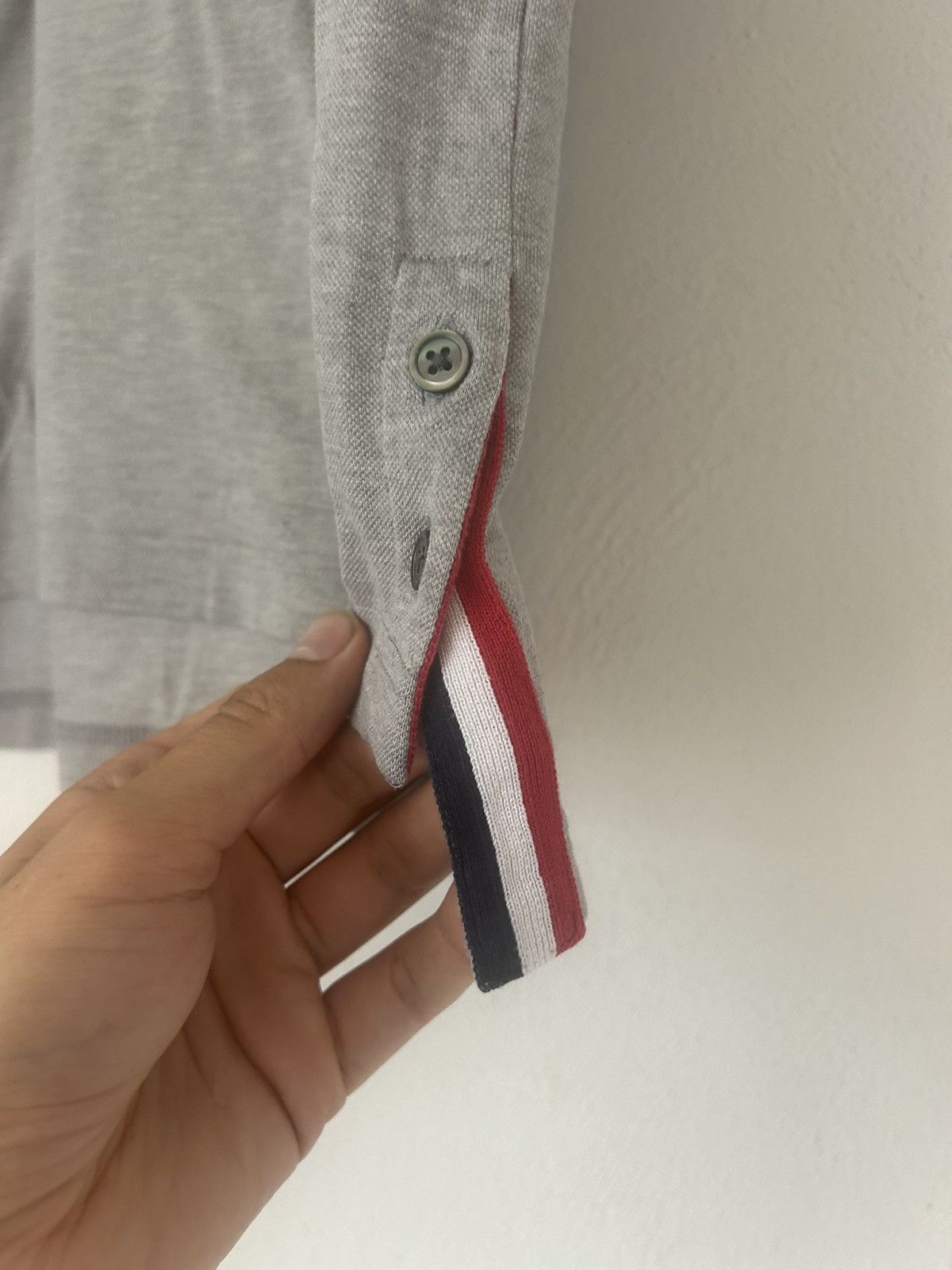 Thom Browne Grey Polo Size US M / EU 48-50 / 2 - 9 Thumbnail