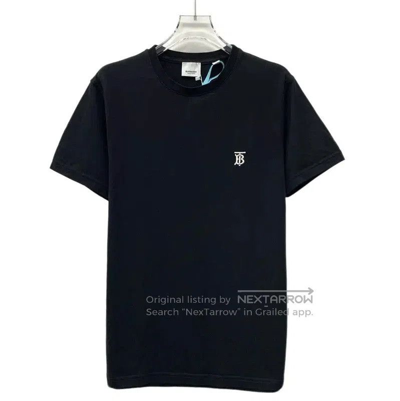 Burberry Burberry Black Cotton Logo Short Sleeve T-Shirt. Size XS / US 0-2 / IT 36-38 - 1 Thumbnail