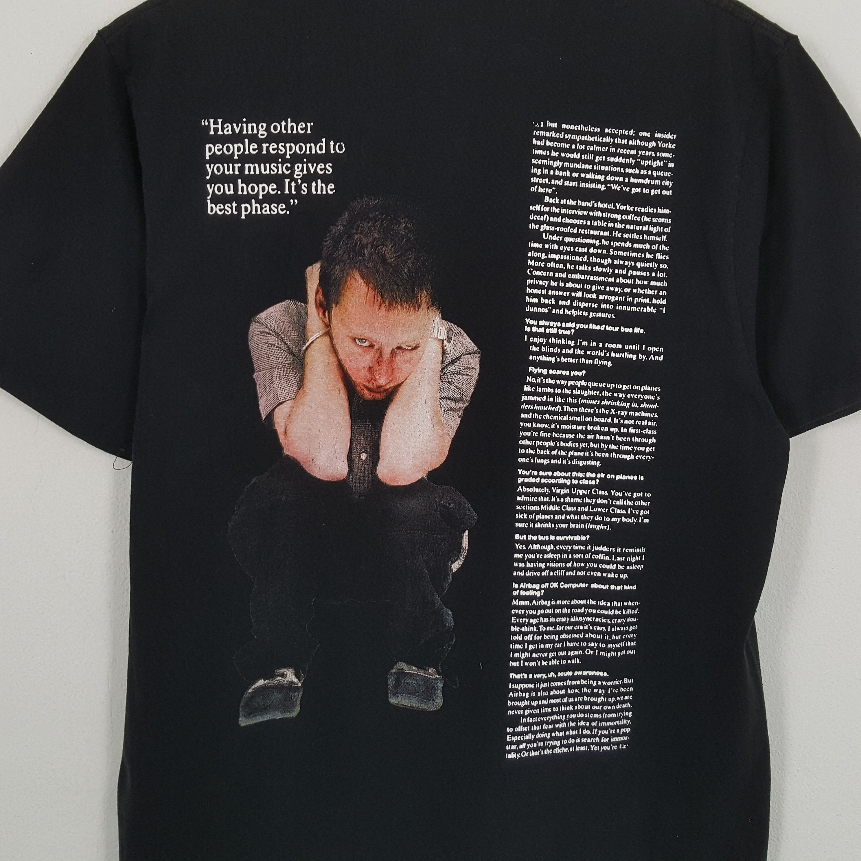 Band Tees × Vintage RADIOHEAD Rock Band Music Phototees Style Tshirt Size US L / EU 52-54 / 3 - 4 Thumbnail