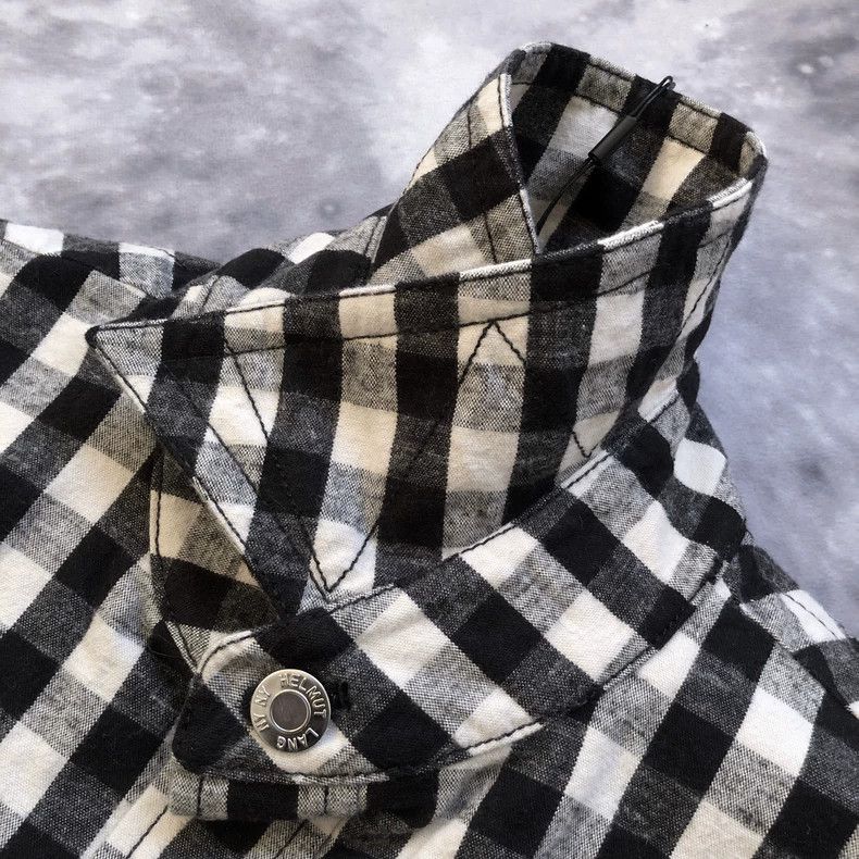 Helmut Lang HELMUT LANG Plaid shirt with fringed jacket Size US L / EU 52-54 / 3 - 3 Thumbnail