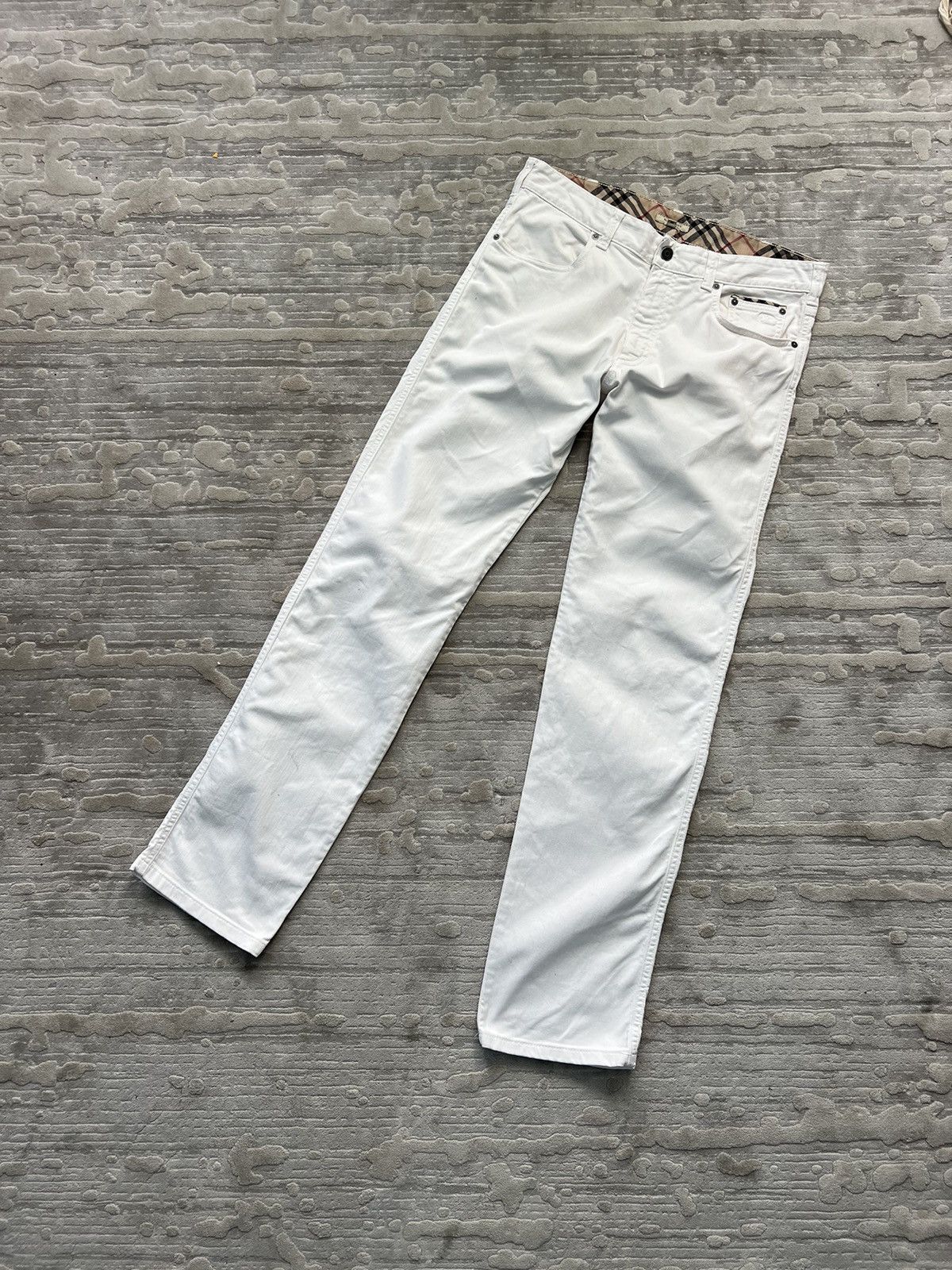 Burberry × Designer × Vintage burberry casual vintage pants denim white jeans VTG Size US 34 / EU 50 - 8 Thumbnail