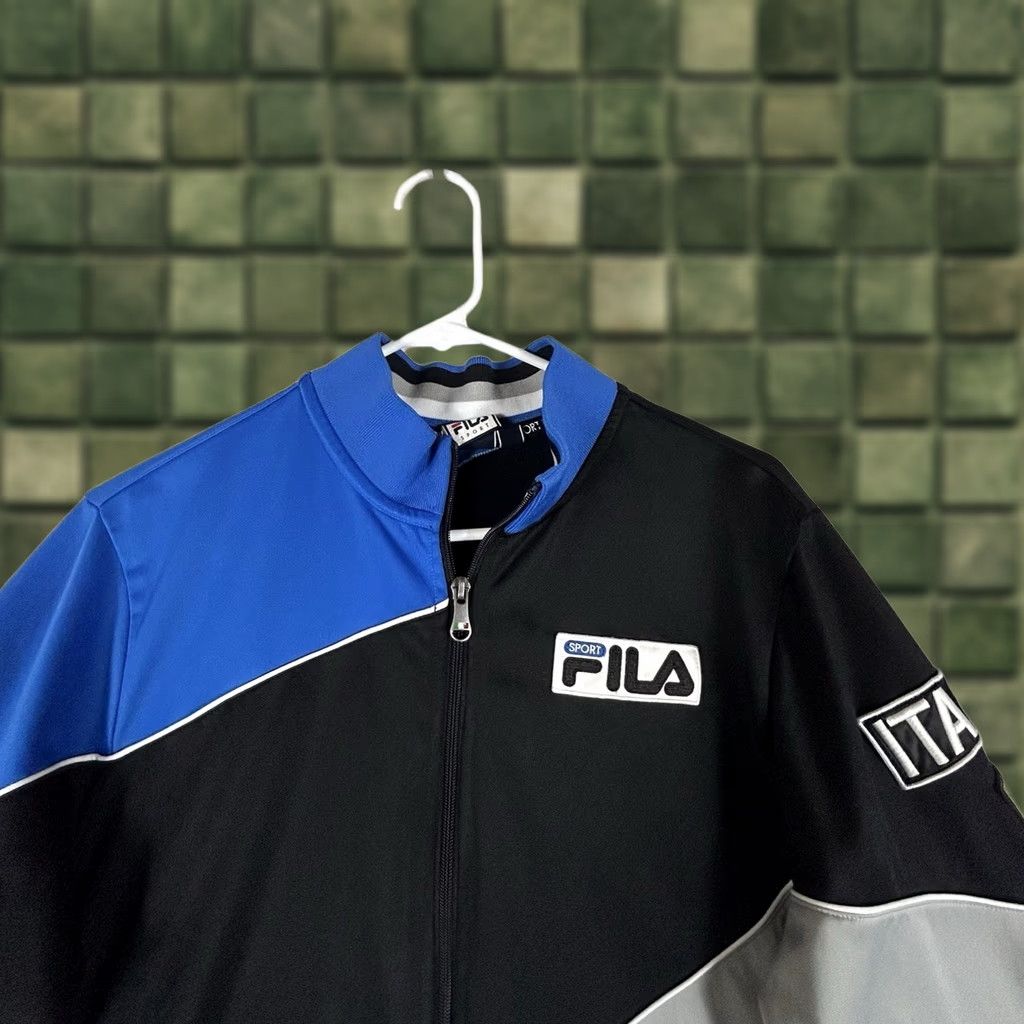 Fila Fila Sport Italia Full Zip Jacket Mens Small Long Sleeve Colorblock Soccer L/S Size US S / EU 44-46 / 1 - 1 Thumbnail