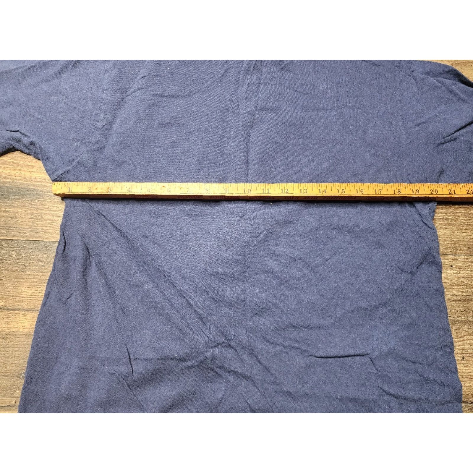 Fruit Of The Loom VINTAGE Fruit of the Loom 90s Distressed XL Blue Pocket T-Shirt Cotton Mens Size US XL / EU 56 / 4 - 3 Thumbnail