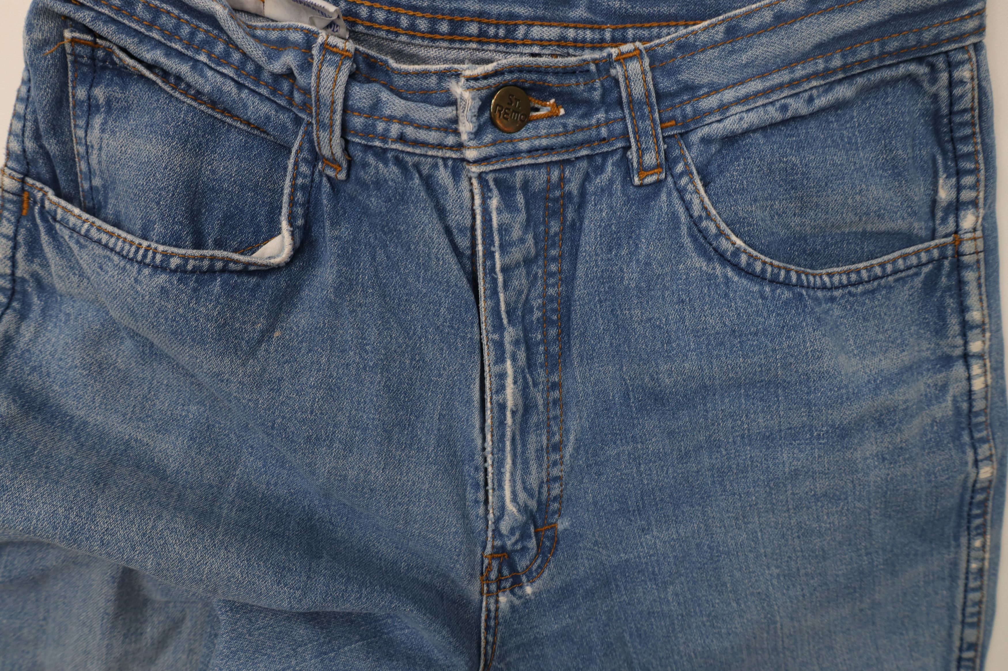 Vintage Vintage 90s Streetwear Straight Leg Denim Jeans Blue Cotton Size 34" / US 12 / IT 48 - 7 Thumbnail
