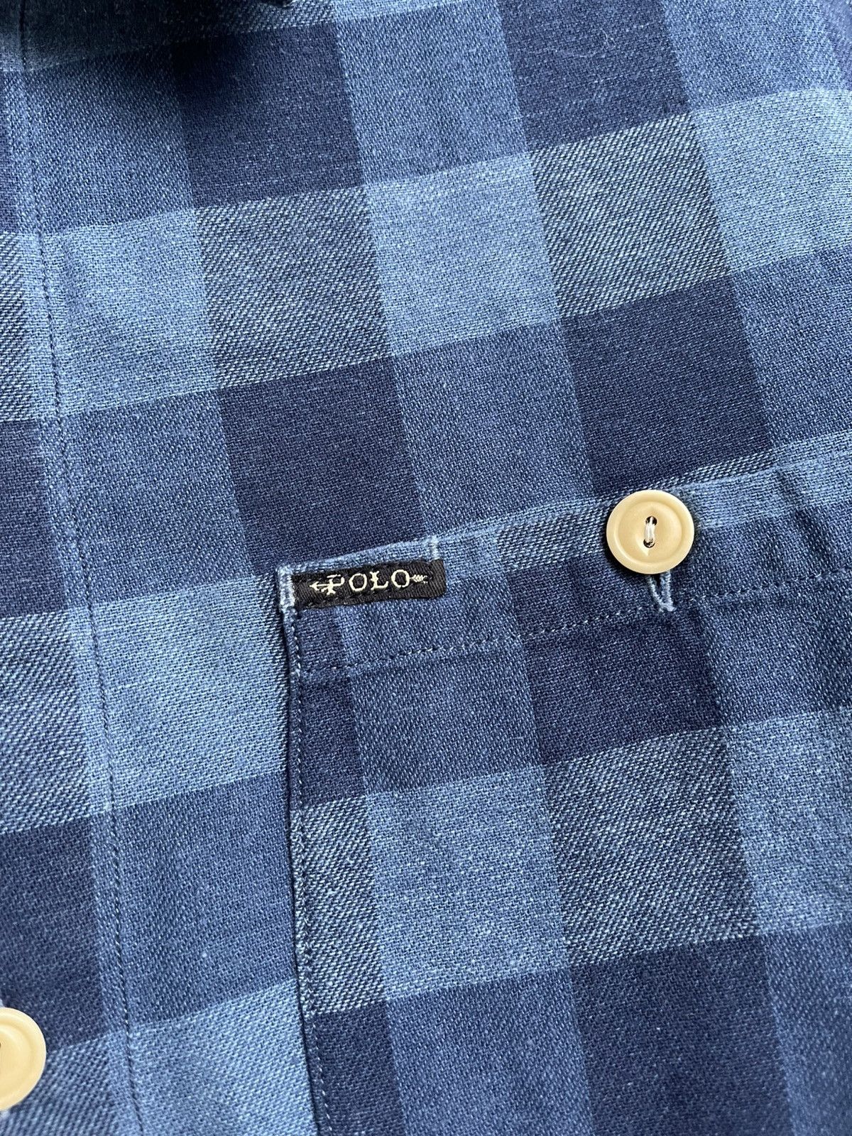 Polo Ralph Lauren Double Polo Ralph Lauren RRL Shirt Long Sleeve Checked Size US M / EU 48-50 / 2 - 9 Thumbnail