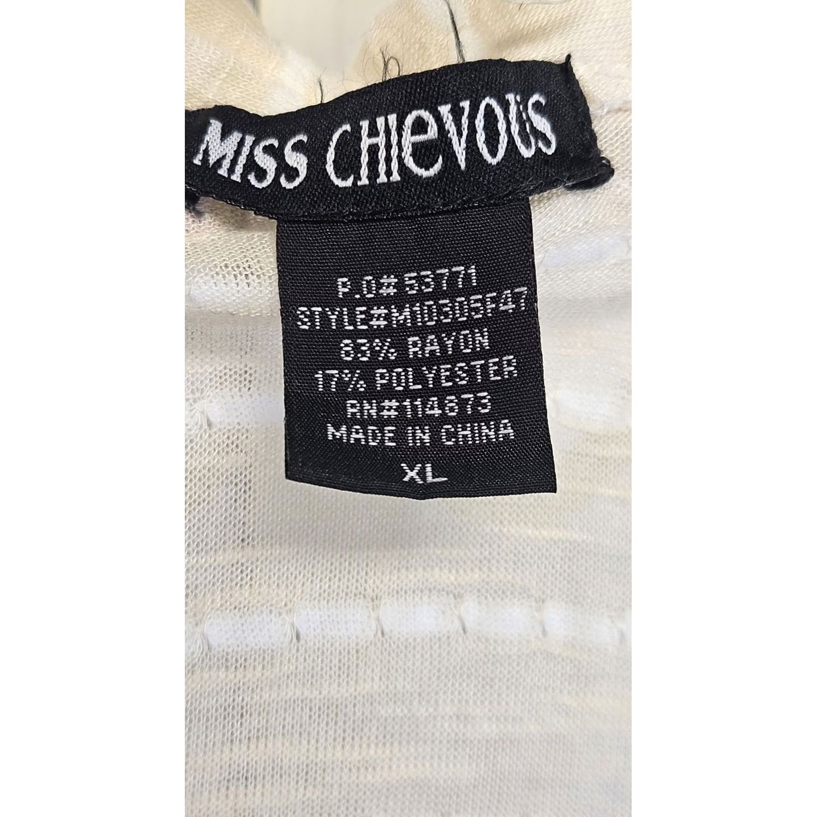 Vintage VINTAGE Miss Chievous Cardigan Women XL Boho Chic Lace Trim Cream Yellow Striped V-Neck Long Sleeve Crochet Buttons Sweater Knit Size XL / US 12-14 / IT 48-50 - 3 Thumbnail