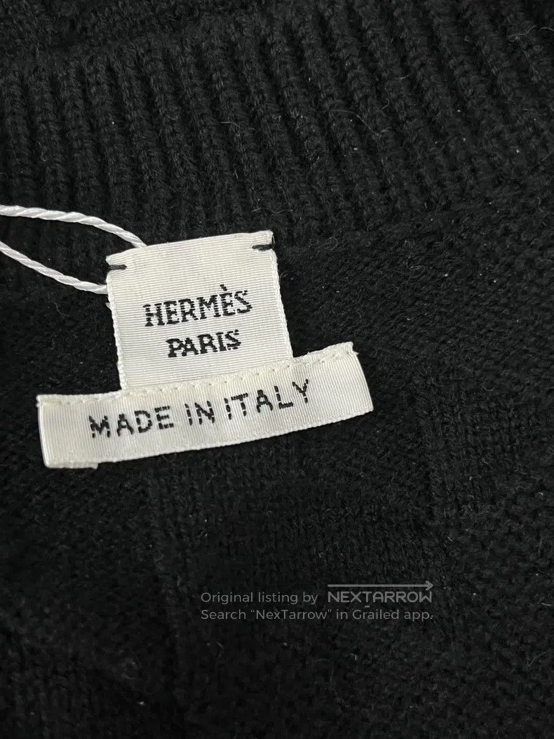 Hermes Hermes Black Textured Knit Top Size XS / US 0-2 / IT 36-38 - 3 Thumbnail
