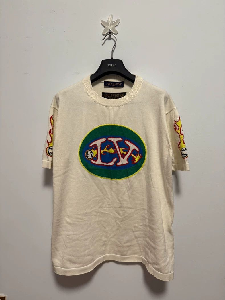 Louis Vuitton Louis Vuitton Knitted flame football short sleeve 2502-Next Size US XL / EU 56 / 4 - 1 Thumbnail