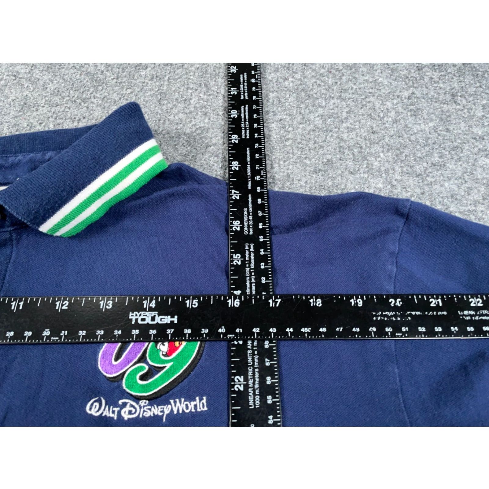 Disney Disney World Polo Shirt Adult Large Dark Blue Mickey Mouse 2009 Y2K Stretch Size US L / EU 52-54 / 3 - 5 Thumbnail