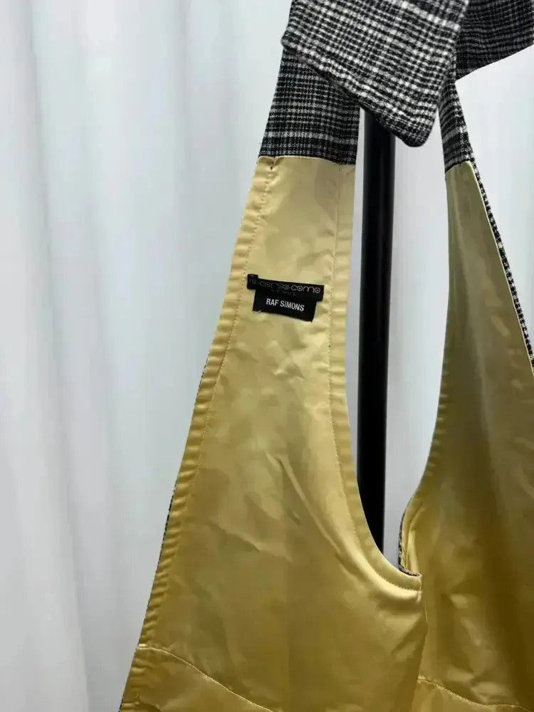 Raf Simons Runway Plaid Shoulder Bag