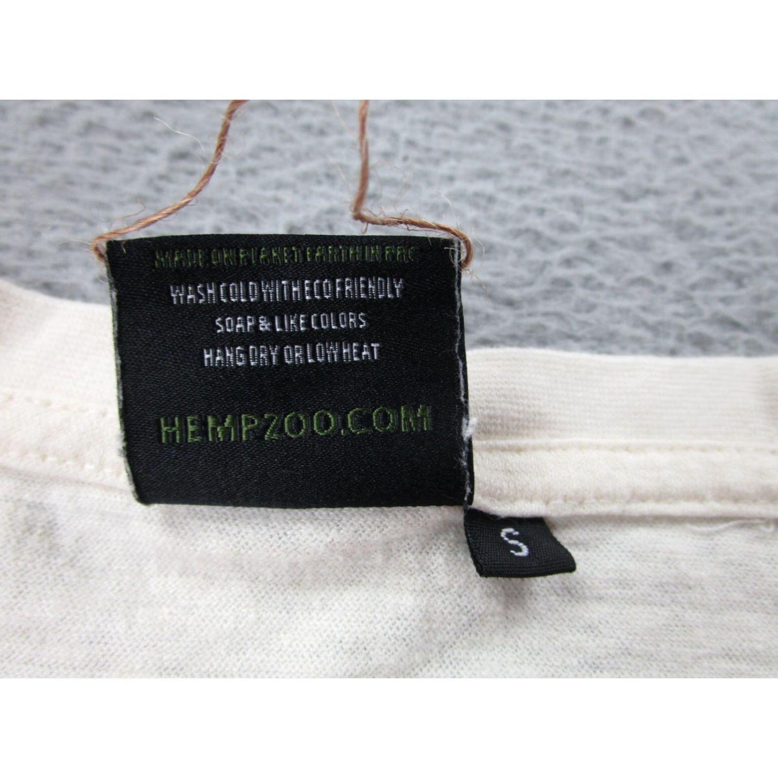 Vintage VINTAGE The Woods WeHo Shirt Hemp Zoo Mens S Ivory Crew Neck Short Sleeve Jersey Cotton Blend Hemp Hippie Santa Monica Cannabis 90s? Size US S / EU 44-46 / 1 - 6 Thumbnail