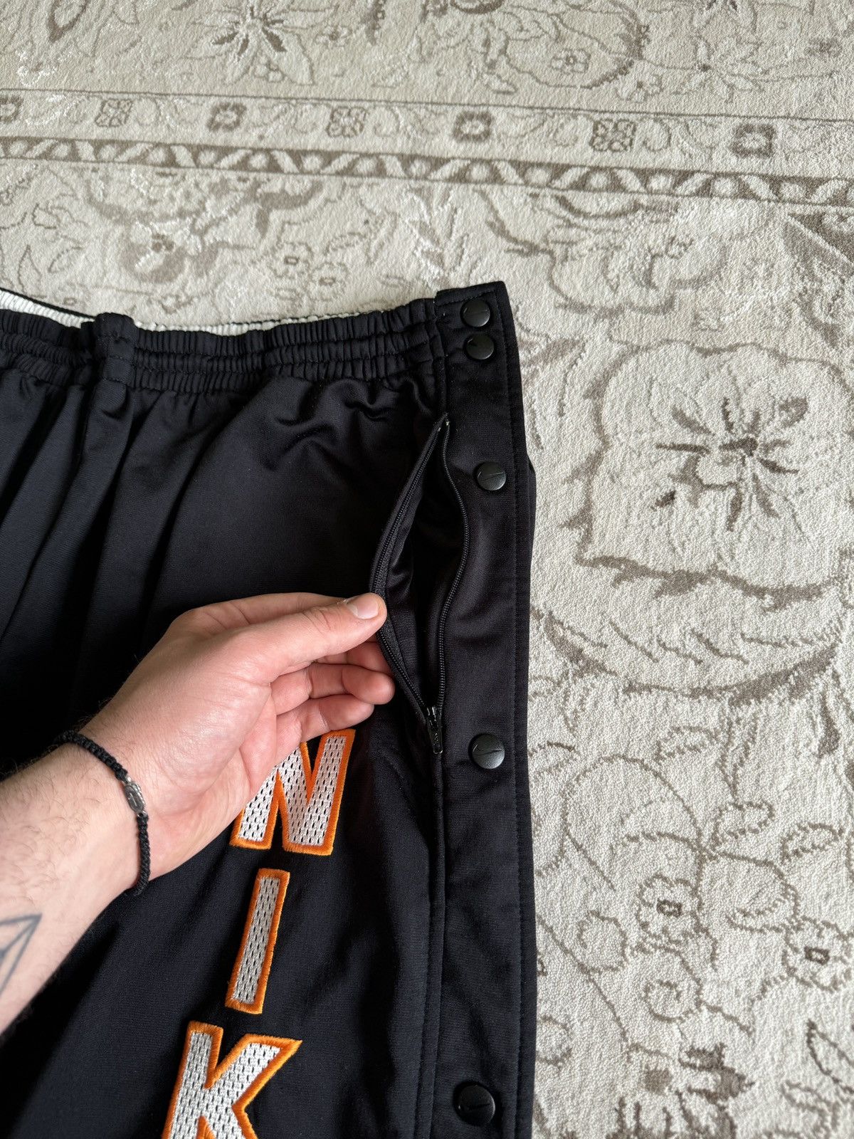 Nike Vintage 90s Nike Baggy Track Pants Big Logo Button Up Swoosh Size US 36 / EU 52 - 8 Thumbnail