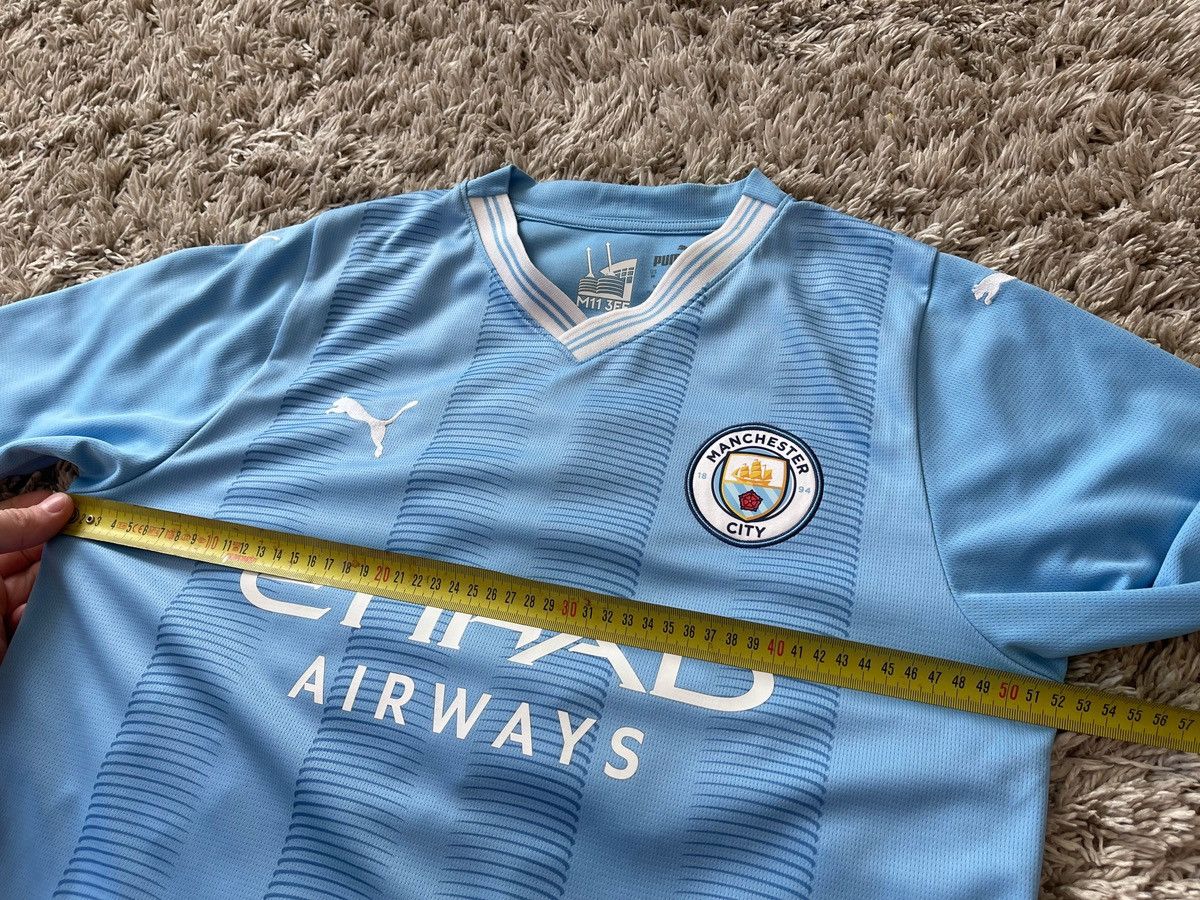 Puma Manchester City 2023 Home Football Soccer Jersey Puma Shirt Size US M / EU 48-50 / 2 - 14 Thumbnail