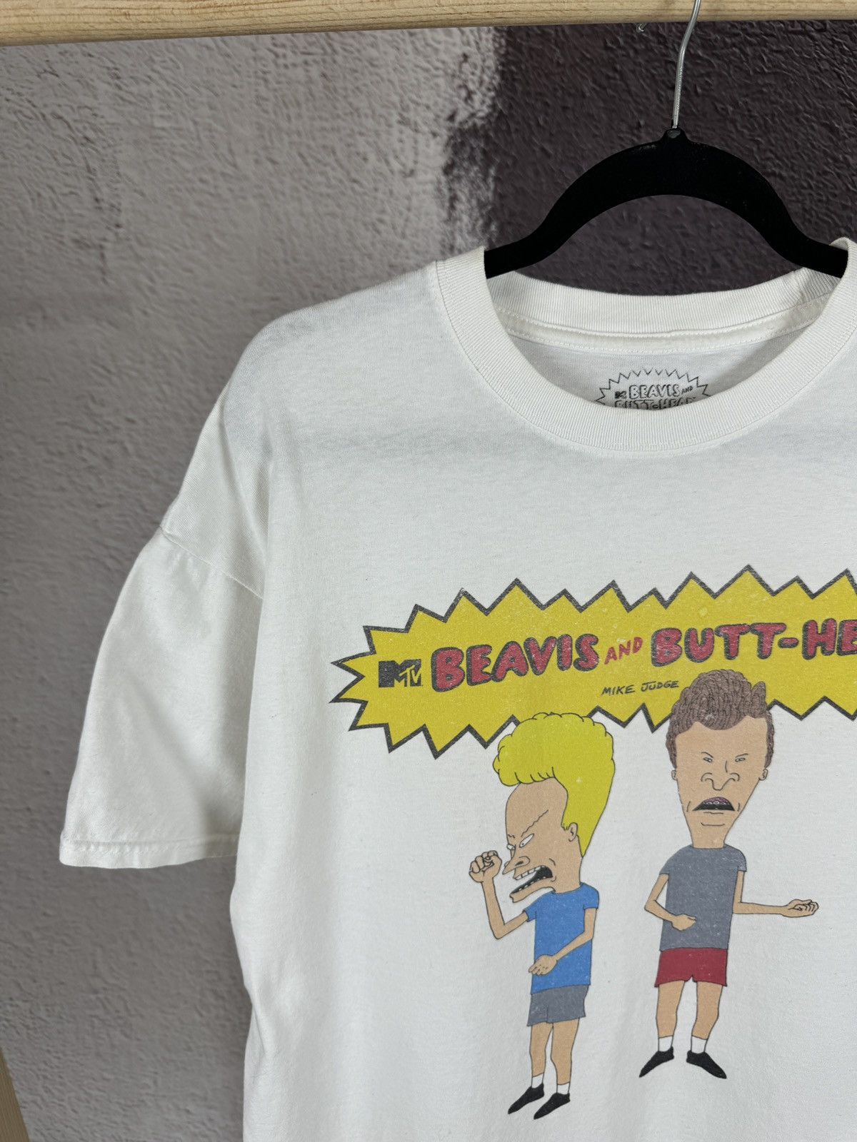 Cartoon Network Beavis & Butt-head Mtv white tee shirt Size US M / EU 48-50 / 2 - 3 Thumbnail